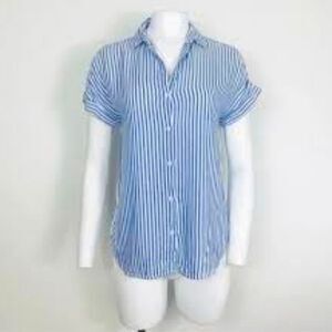 BEACH LUNCH LOUNGE STRIPED SHIRT,Size XL